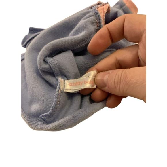 American Girl Bitty Baby 2013 Fair Isle Winter Snowy Dreams Outfit Blue Pink - Picture 4 of 11